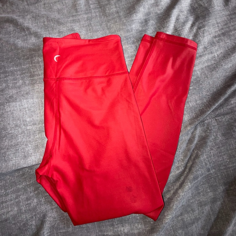 ZYIA Vibrant Red Light n Tight Leggings